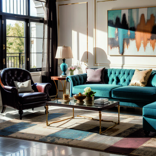 Цветовые градиенты в интерьере: создание глубины и динамики с помощью переходящих оттенков