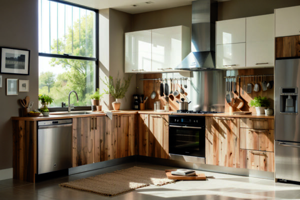 Мебель из переработанных кухонных материалов: стиль и устойчивость в одной концепции