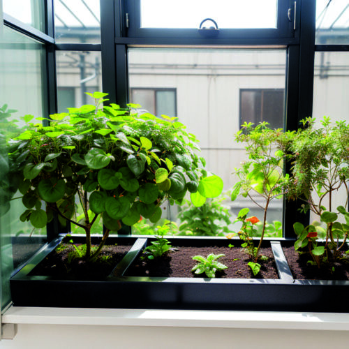 Встроенные мини-теплицы в подоконниках для выращивания микрозелени без потери места