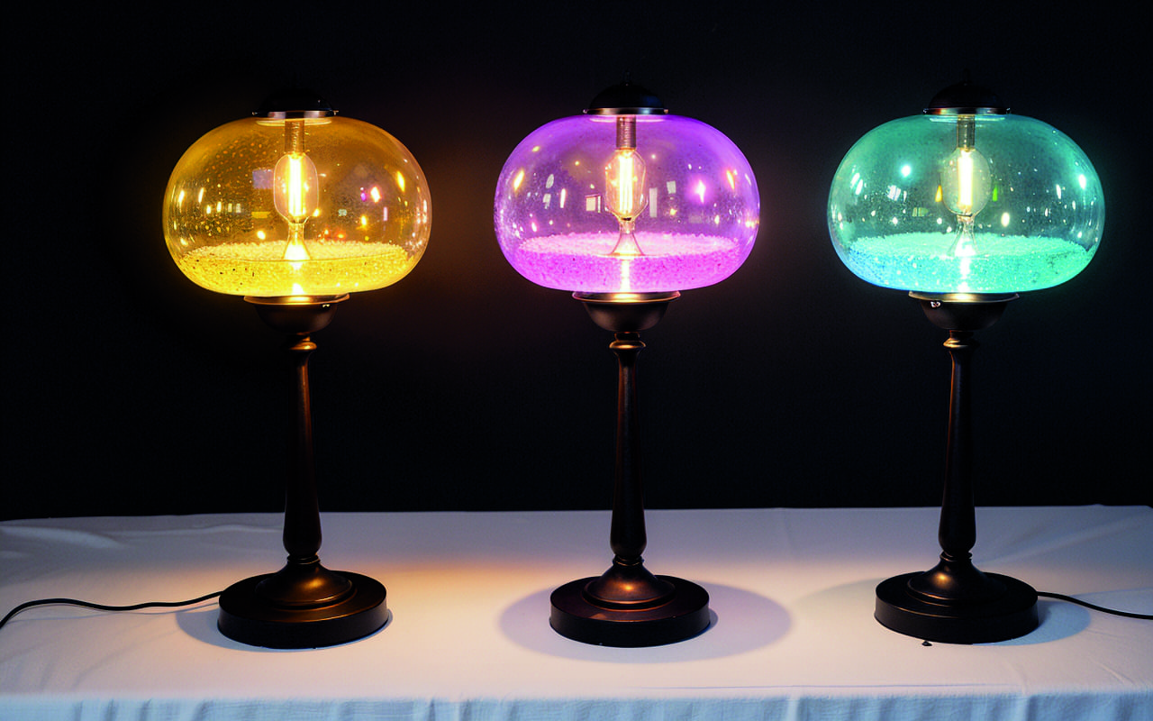 Многофункциональные светильники-скульптуры из переработанного стекла для интерьера и сада