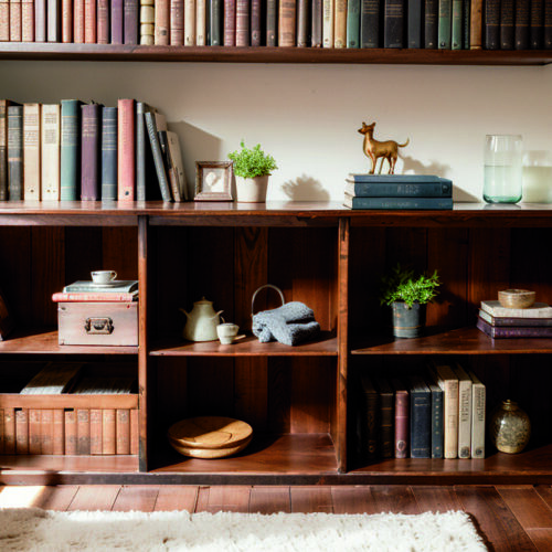 Использование для акцентов окрашенных в металлические оттенки стен и мебели