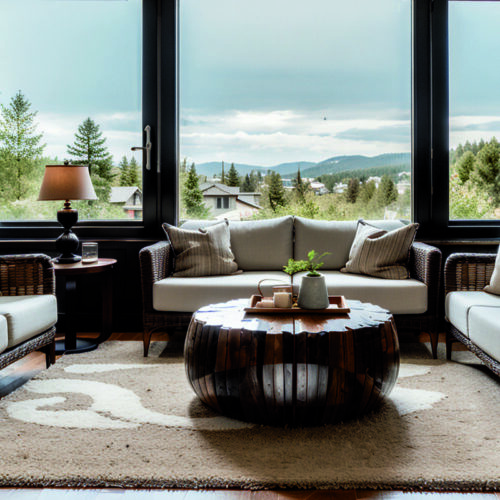 Трансформируем уличные материалы в уютные интерьерные акценты для гостиной