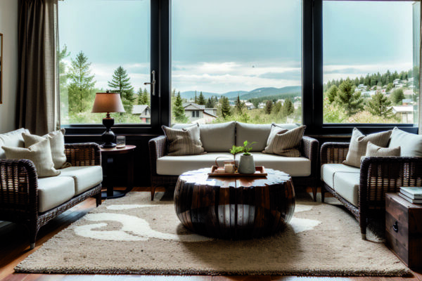 Трансформируем уличные материалы в уютные интерьерные акценты для гостиной