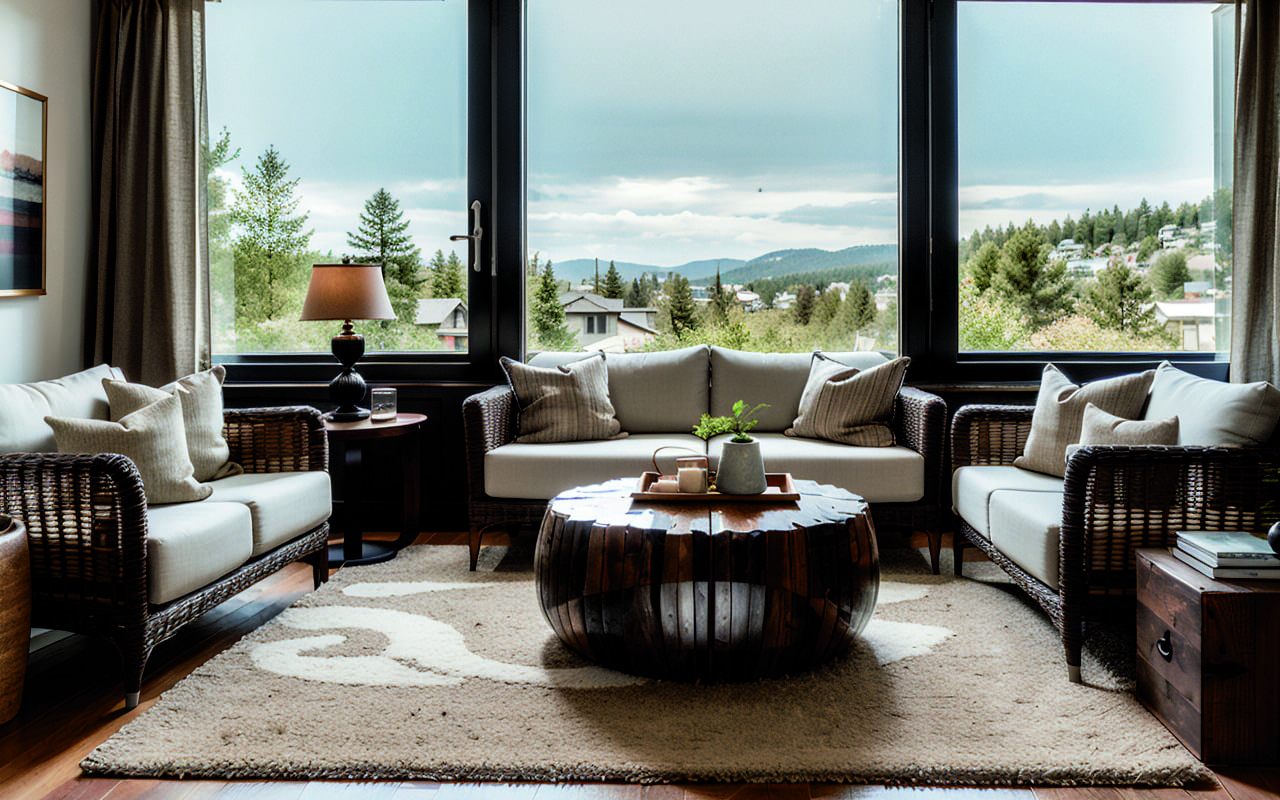 Трансформируем уличные материалы в уютные интерьерные акценты для гостиной