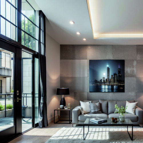 Используйте зеркала и прозрачные мебельные элементы для визуального расширения пространства