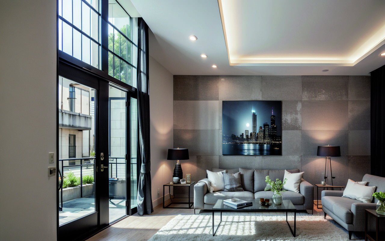 Используйте зеркала и прозрачные мебельные элементы для визуального расширения пространства