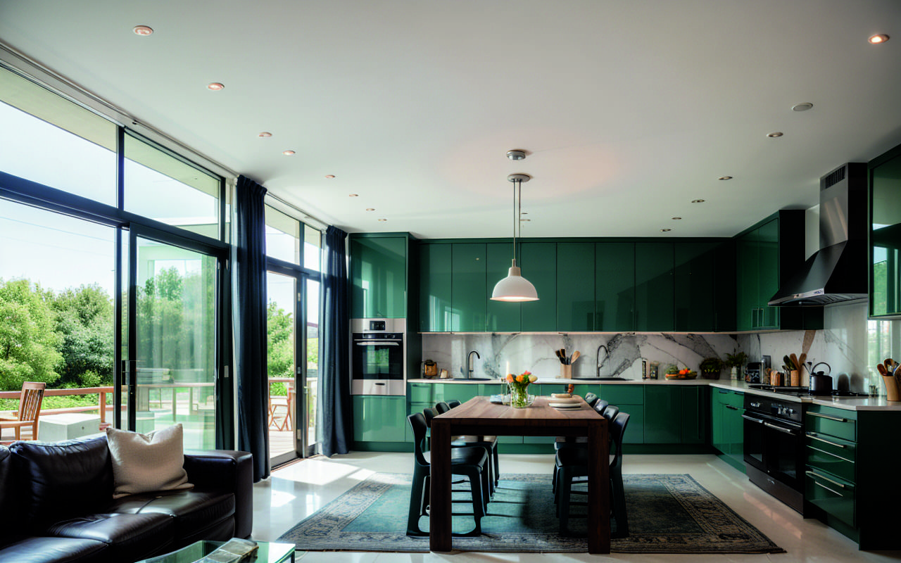 Умный интерьер: интеграция зеленых технологий для экологичных и умных кухонь и гостиных