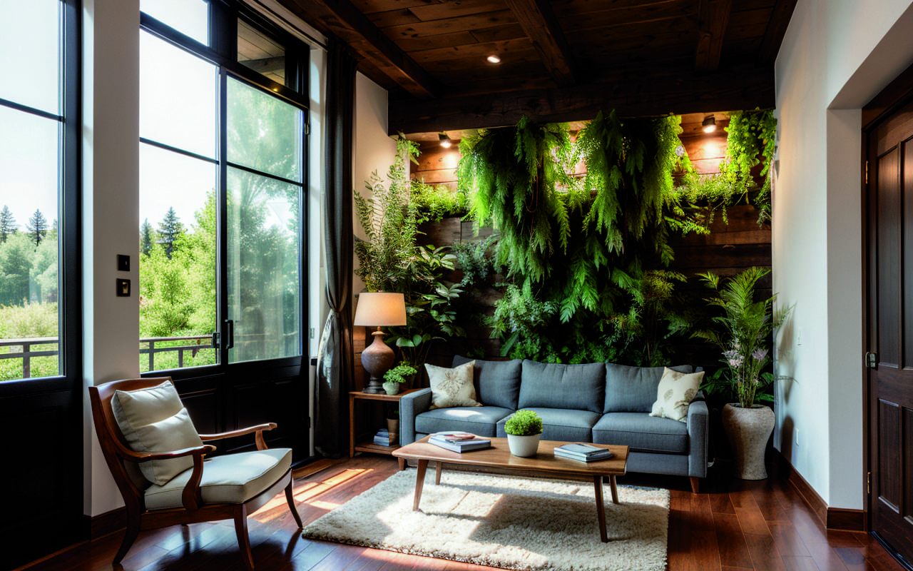 Использование зелени и живых растений для создания гармоничного интерьера по комнатам