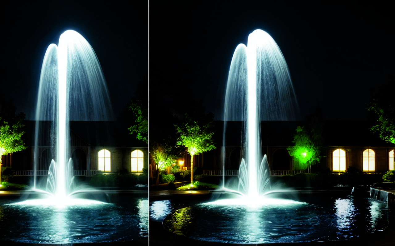 Световые картины на воде: как создать динамичное освещение бассейнов и фонтанов с помощью RGB-технологий