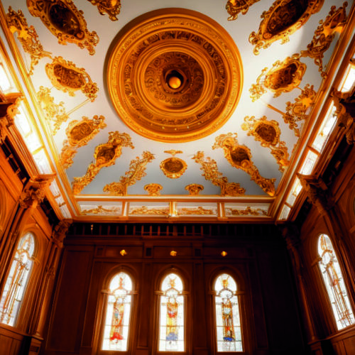 Световые узоры на потолке для медитации с бинауральными ритмами