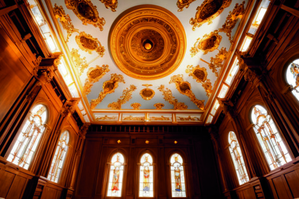 Световые узоры на потолке для медитации с бинауральными ритмами