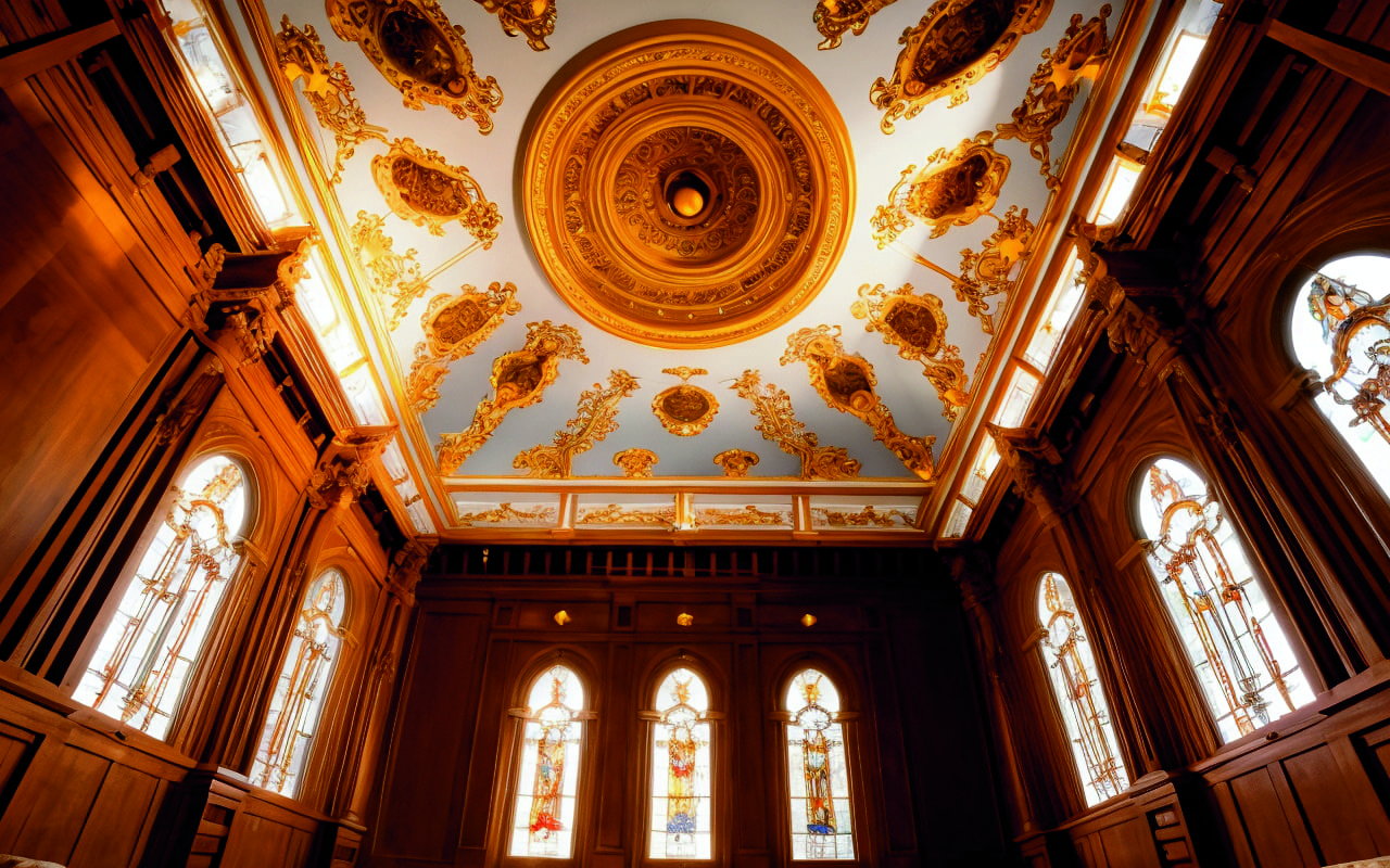 Световые узоры на потолке для медитации с бинауральными ритмами