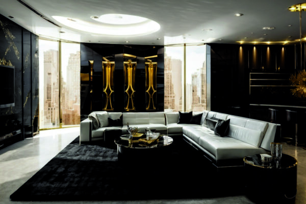 Использование металлизированных оттенков для создания динамичного и футуристического интерьера