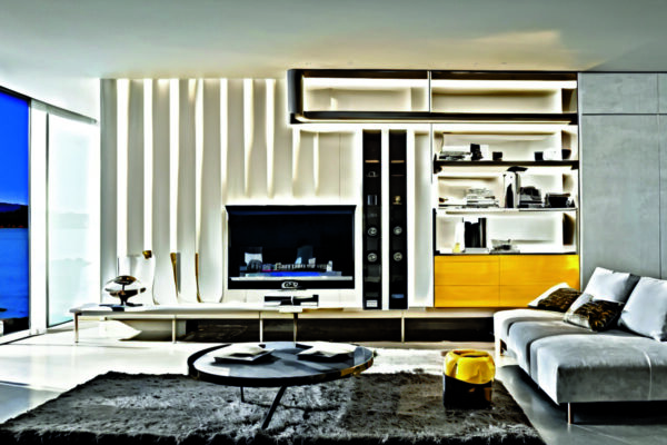 Интерактивные стены: как технологии меняют современный стиль интерьера