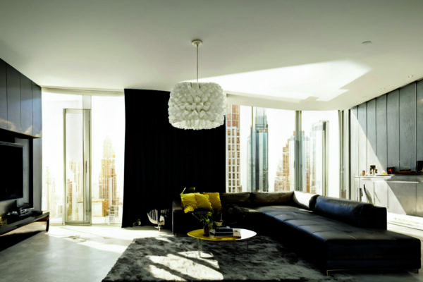 Цветовые градиенты на потолке: как визуально увеличить высоту комнаты