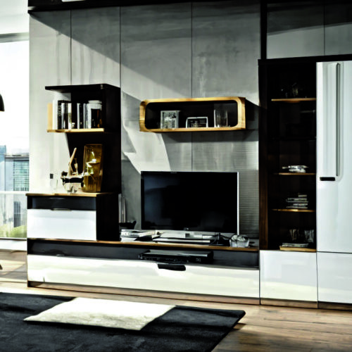 Многофункциональный мебель с интегрированными хранения и рабочими зонами