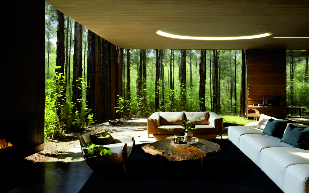 Экологический минимализм: интеграция живых растений и природных материалов в современные интерьеры