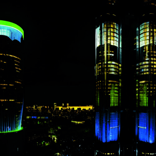 Использование светящихся и флуоресцентных красок для создания динамического цветового пространства