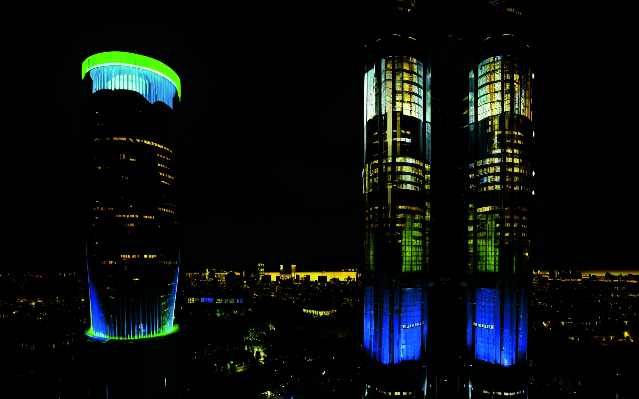 Использование светящихся и флуоресцентных красок для создания динамического цветового пространства