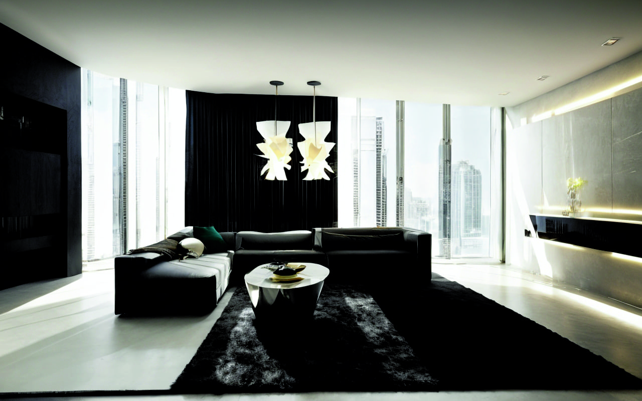 Использование эффектов градиента для динамичных цветовых решений в интерьере