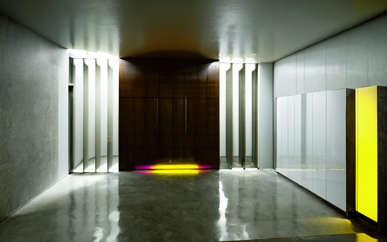 Цветовые градиенты как способ зонирования пространства без перегородок