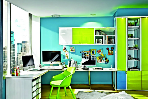 Цвета, стимулирующие продуктивность и креативность в домашних рабочих пространствах