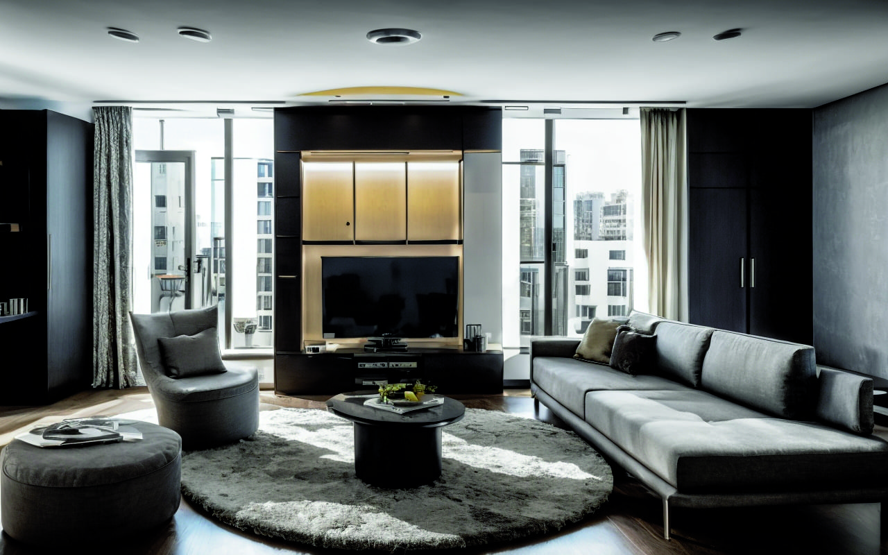 Мебель-трансформер для микроапартаментов с адаптивным искусственным интеллектом под привычки жильца