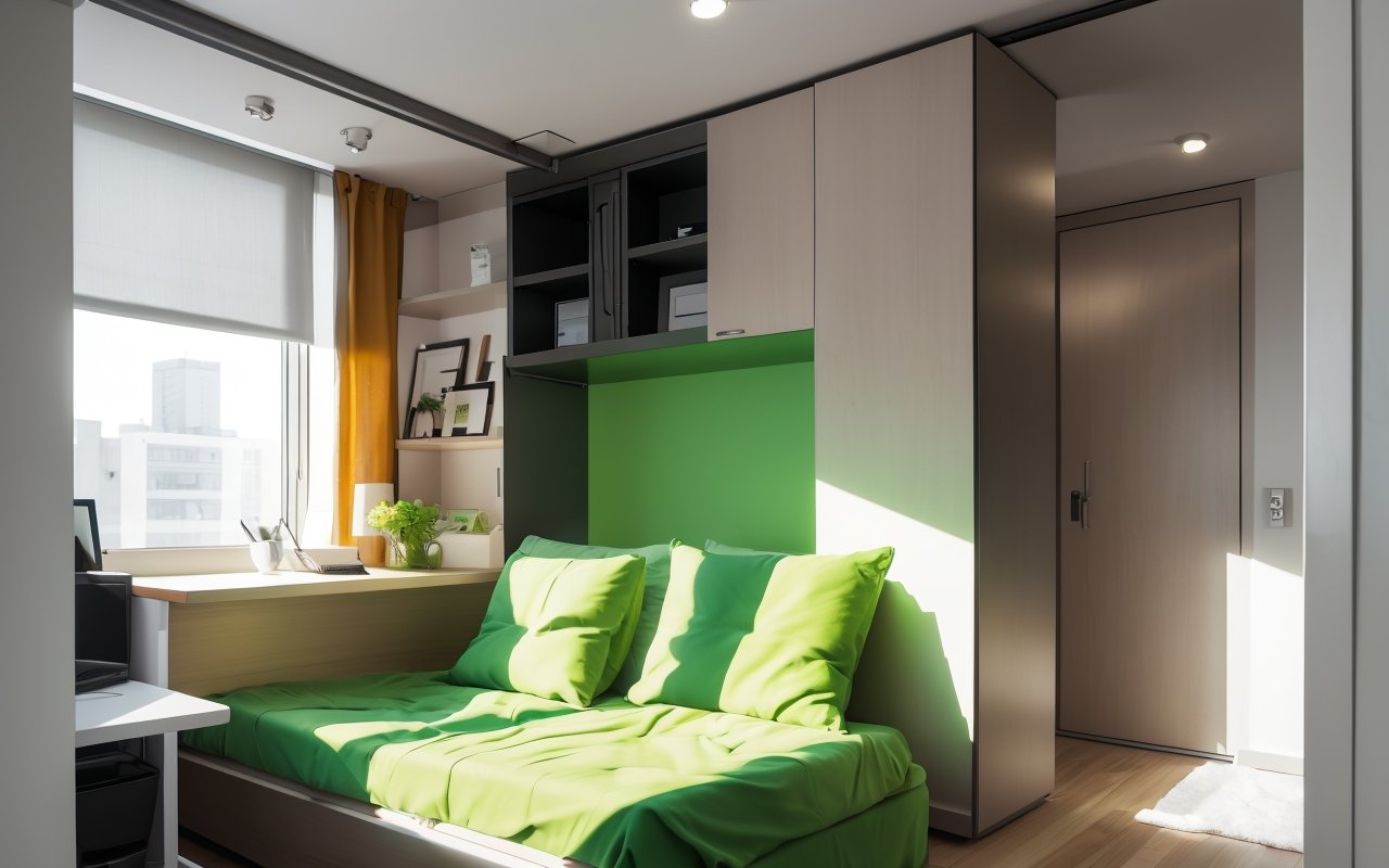 Использование многофункциональной мебели с встроенными зарядками для небольших квартир