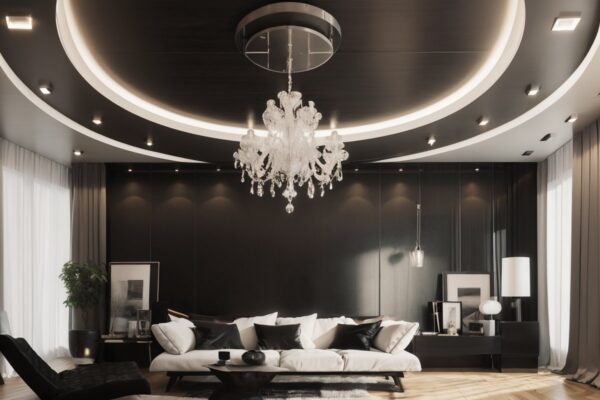 Цветовые переходы на потолке: как создать эффект бесконечности в интерьере