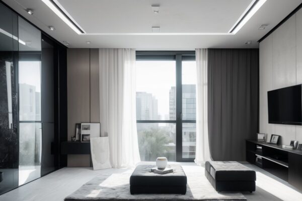 Использование складных стен и многофункциональной мебели для зонирования пространства