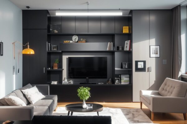 Использование магнитных стен для хранения и организации вещей в малых квартирах