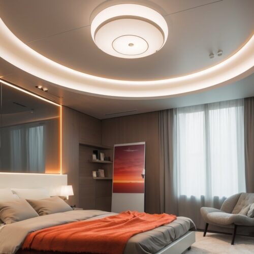 Использование интерактивных световых панелей для создания динамических цветовых акцентов в интерьере