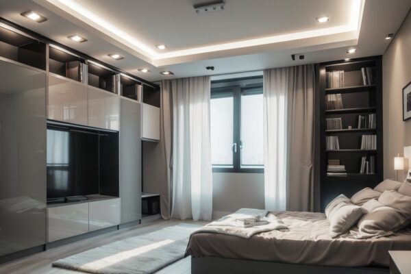 Используйте многофункциональную мебель с встроенными системами хранения для компактных квартир