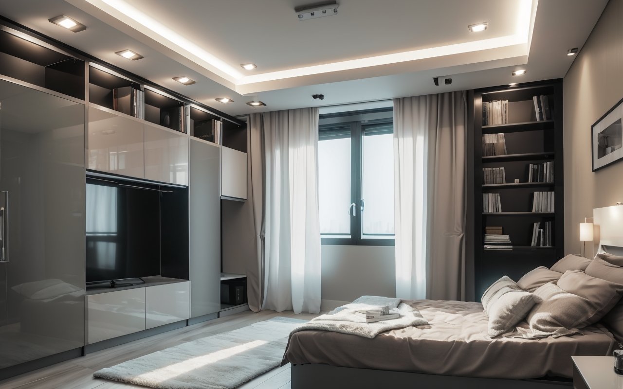 Используйте многофункциональную мебель с встроенными системами хранения для компактных квартир