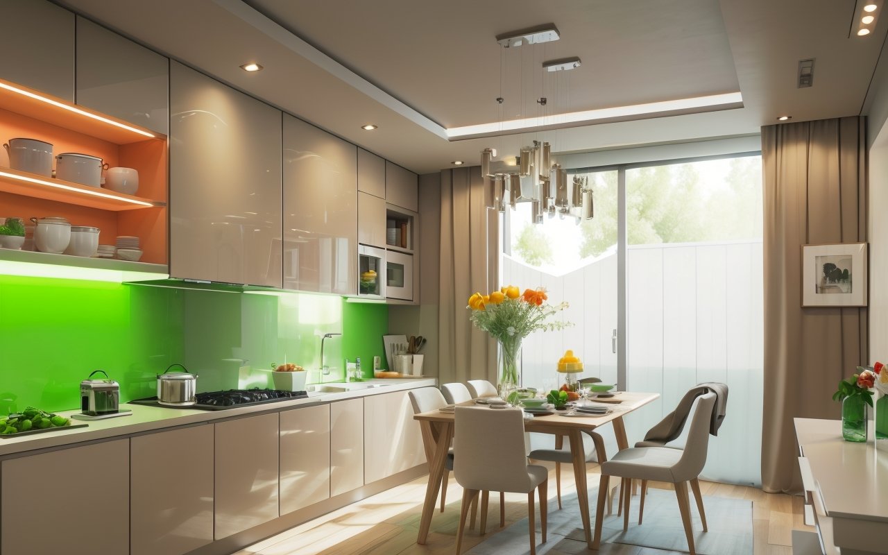 Цветовые акценты в интерьере кухни и их влияние на аппетит и настроение