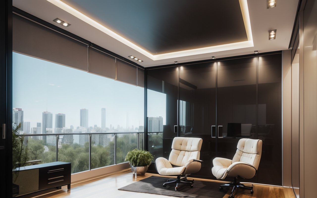 Как превратить балкон в мини-офис с раздвижными стенами