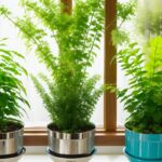 Встроенные горшки с автополивом в подоконник для зелени без хлопот