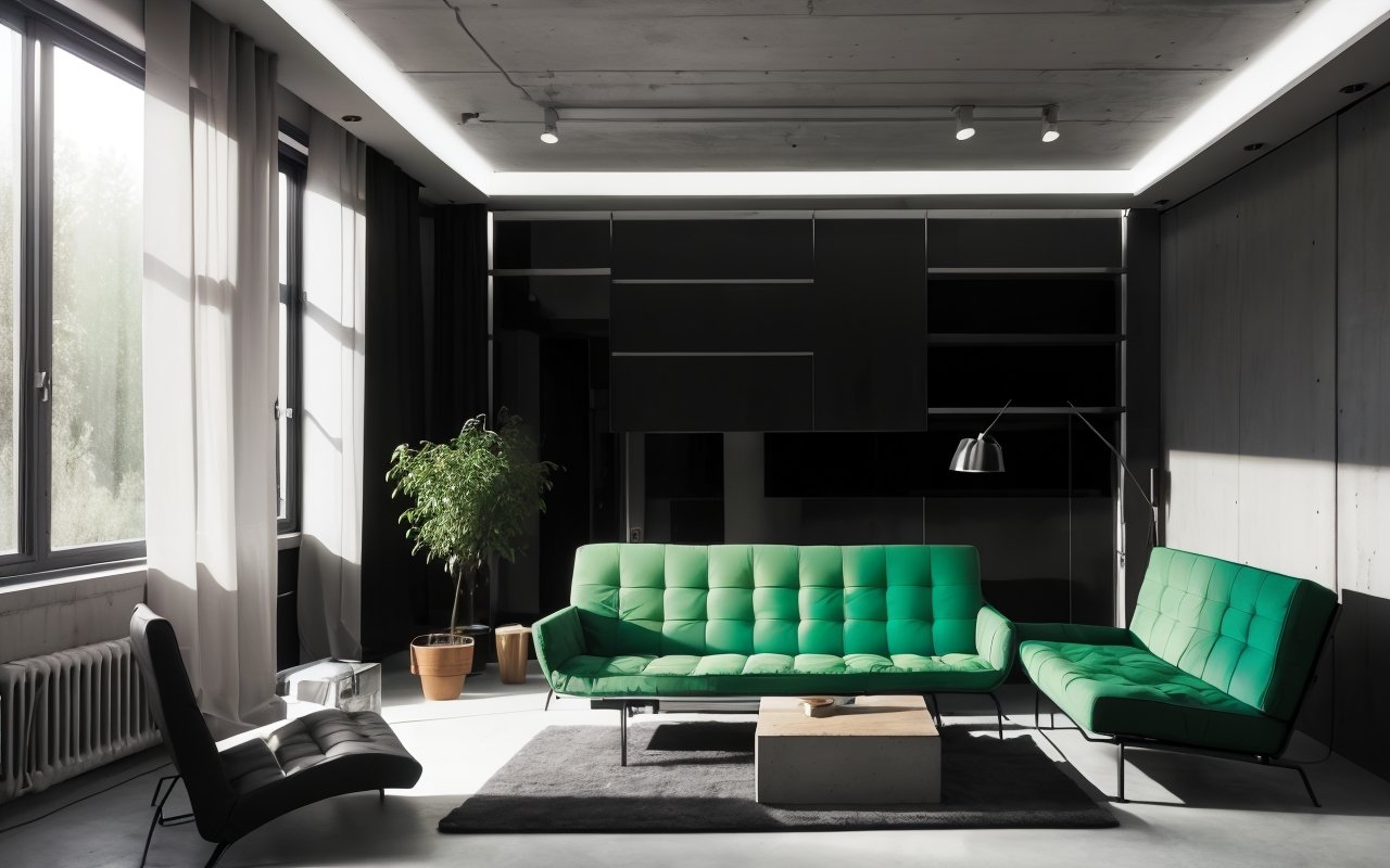 Мебель из переработанного бетона: стиль лофт с экологичным подходом