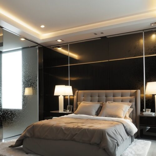 Зеркальные обои с эффектом бесконечного пространства для малогабаритных помещений