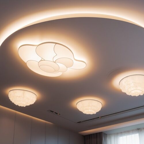 Световые узоры для потолка, имитирующие движение облаков в реальном времени