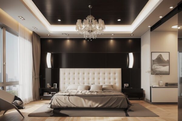 Использование интерактивных элементов для трансформации пространства в гостиной и спальне