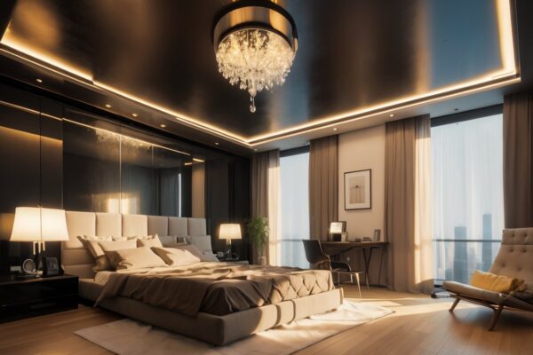 Световые узоры в интерьере с помощью проекторов и искусственного интеллекта