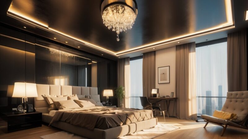 Световые узоры в интерьере с помощью проекторов и искусственного интеллекта