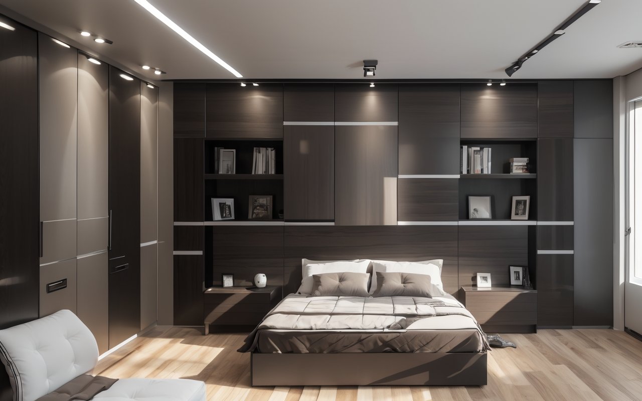 Использование скрытых встроенных систем хранения под полом и мебелью