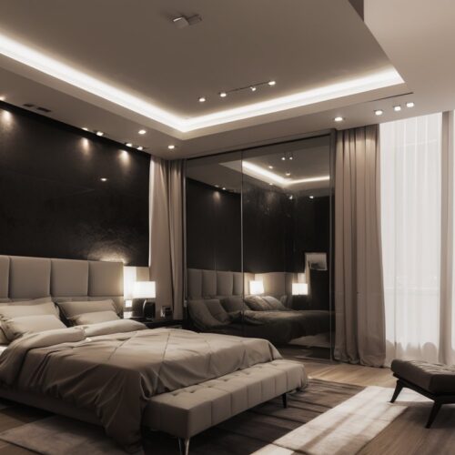 Использование световых акцентов для динамичной цветовой палитры интерьера