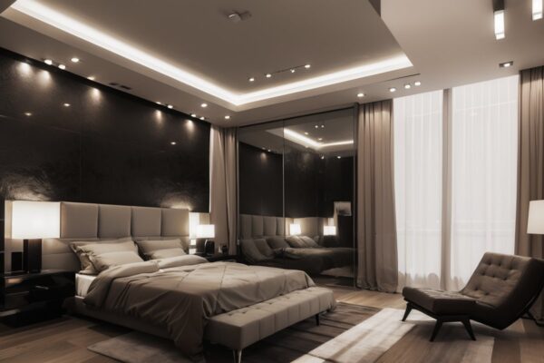 Использование световых акцентов для динамичной цветовой палитры интерьера