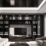 Многоуровневые потолочные модули для хранения вещей с пультом управления