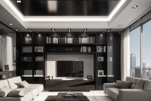 Многоуровневые потолочные модули для хранения вещей с пультом управления