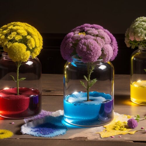 Использование эпоксидной смолы с сухоцветами для создания светящихся в темноте аксессуаров